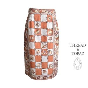 Vintage 60s Emilio Pucci Print Skirt 28" Waist